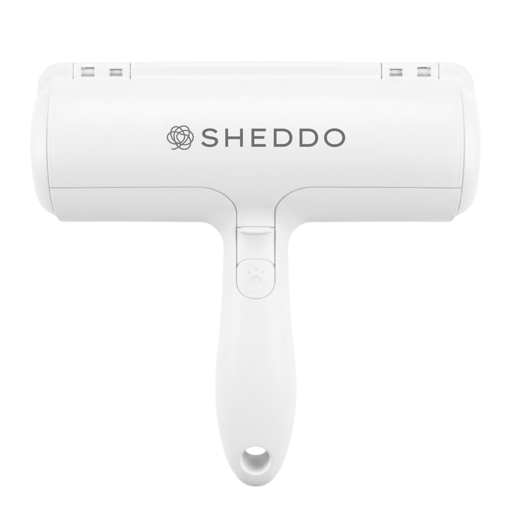 Imagen del producto rodillo removedor de pelos Sheddo en blanco en fondo blanco. 